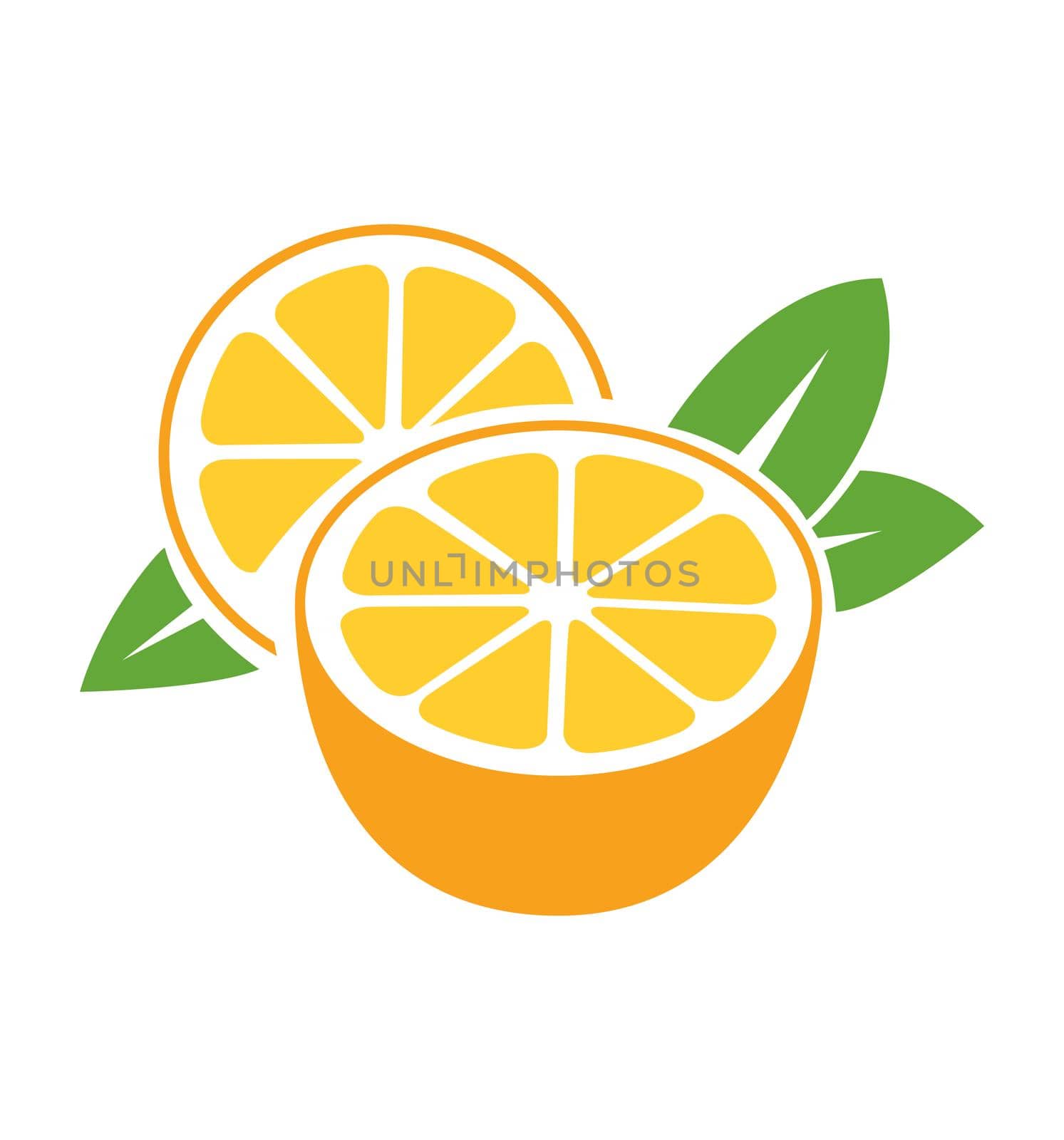 Orange icon vector illustration eps10 isolated on white background by Esfir98