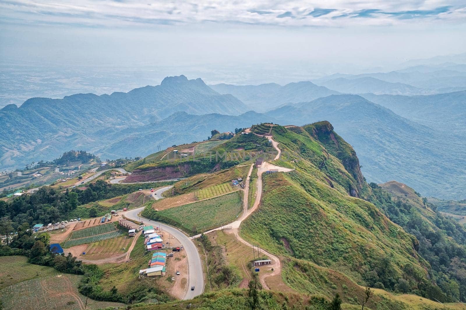 Phu Tubberk is a famous travel location and this mountain is the highest point of Phetchabun Province , Thailand