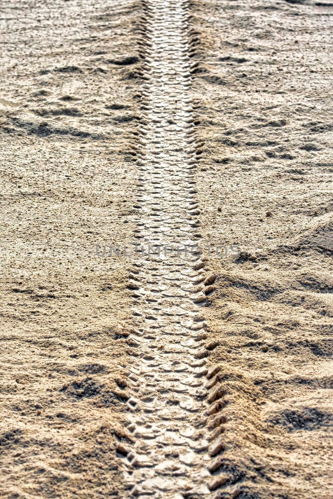 Tire tracks on dirt by toa55