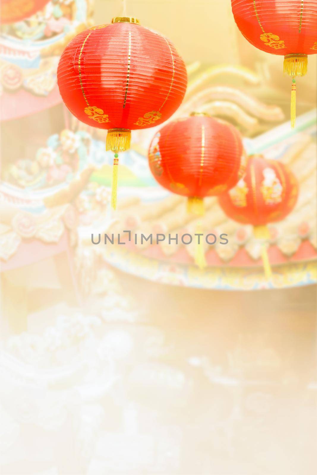 Chinese new year lanterns in china town.