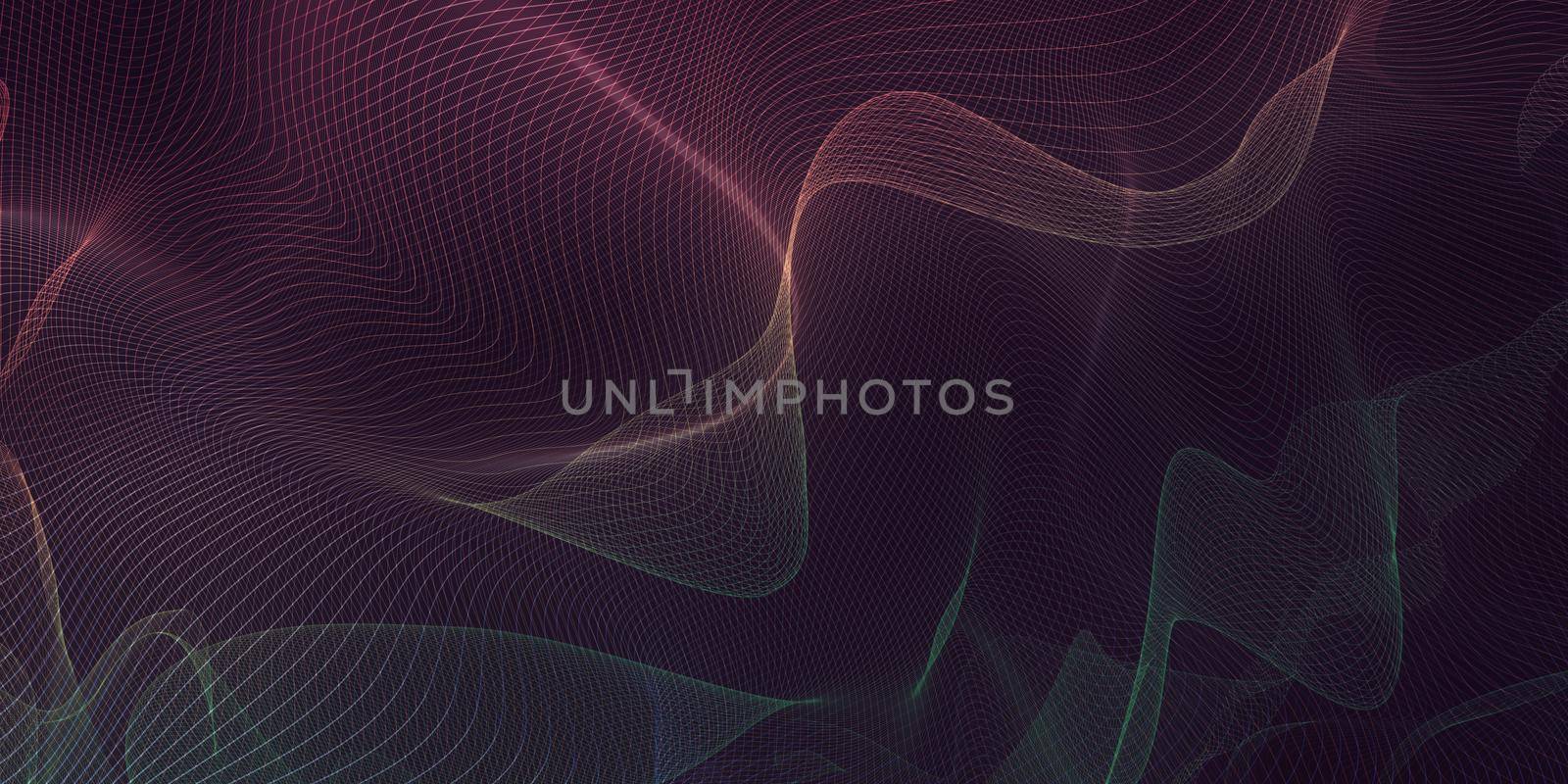 Technology Network as a Futuristic Abstract Background Concept