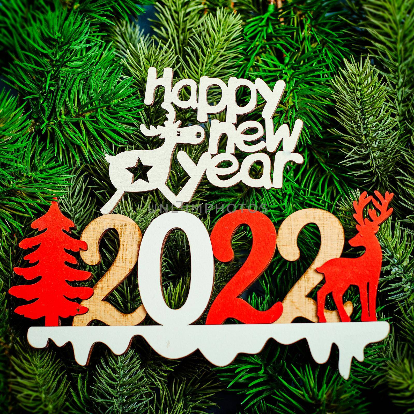 Merry Christmas and happy new year concept . Merry Christmas and Happy New Year 2022 by Maximusnd