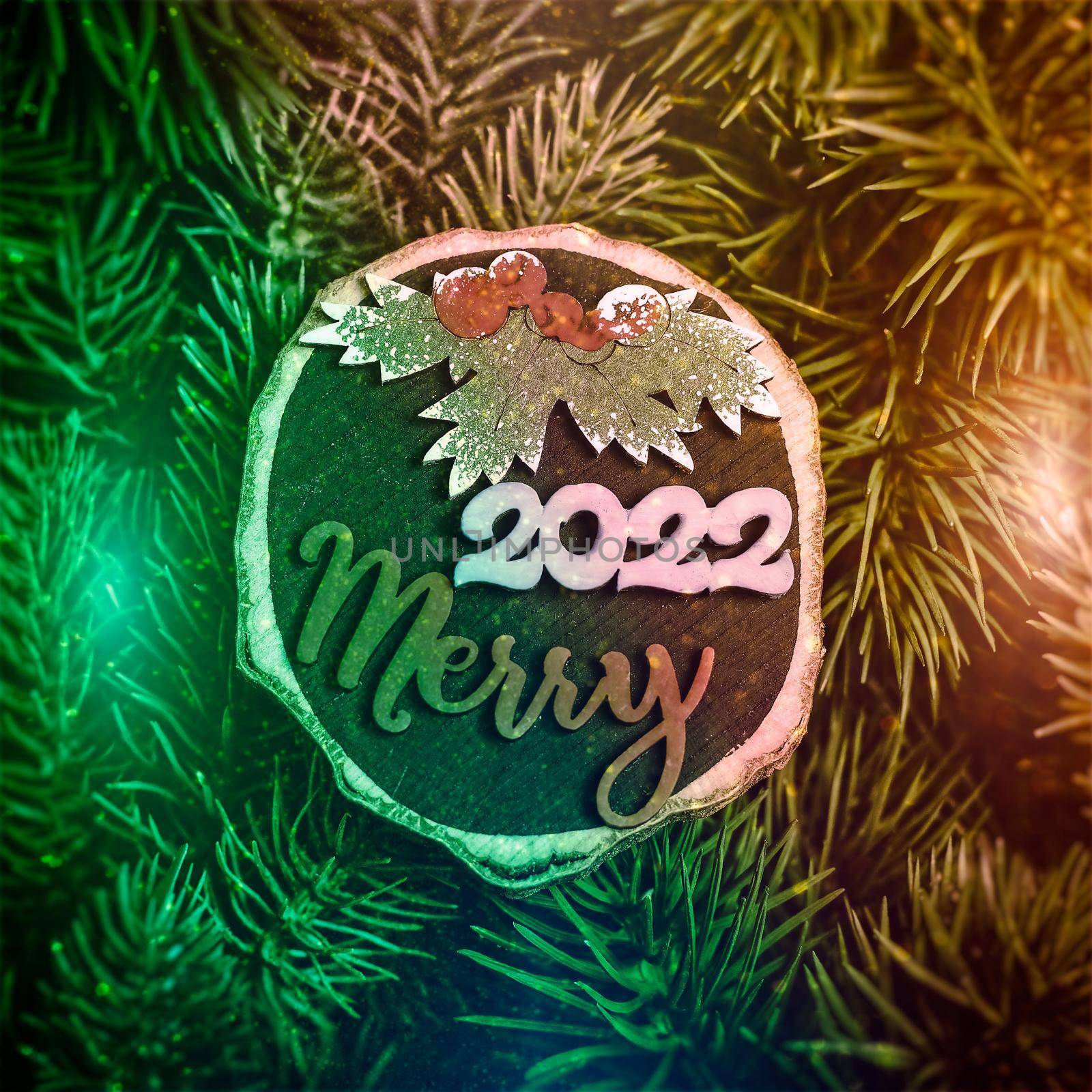 Merry Christmas and happy new year concept . Merry Christmas and Happy New Year 2022 by Maximusnd