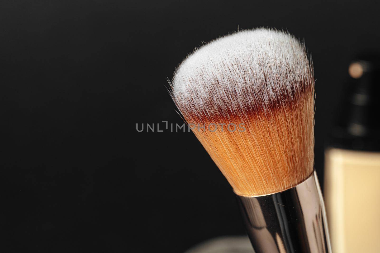 Professional dark make up brush