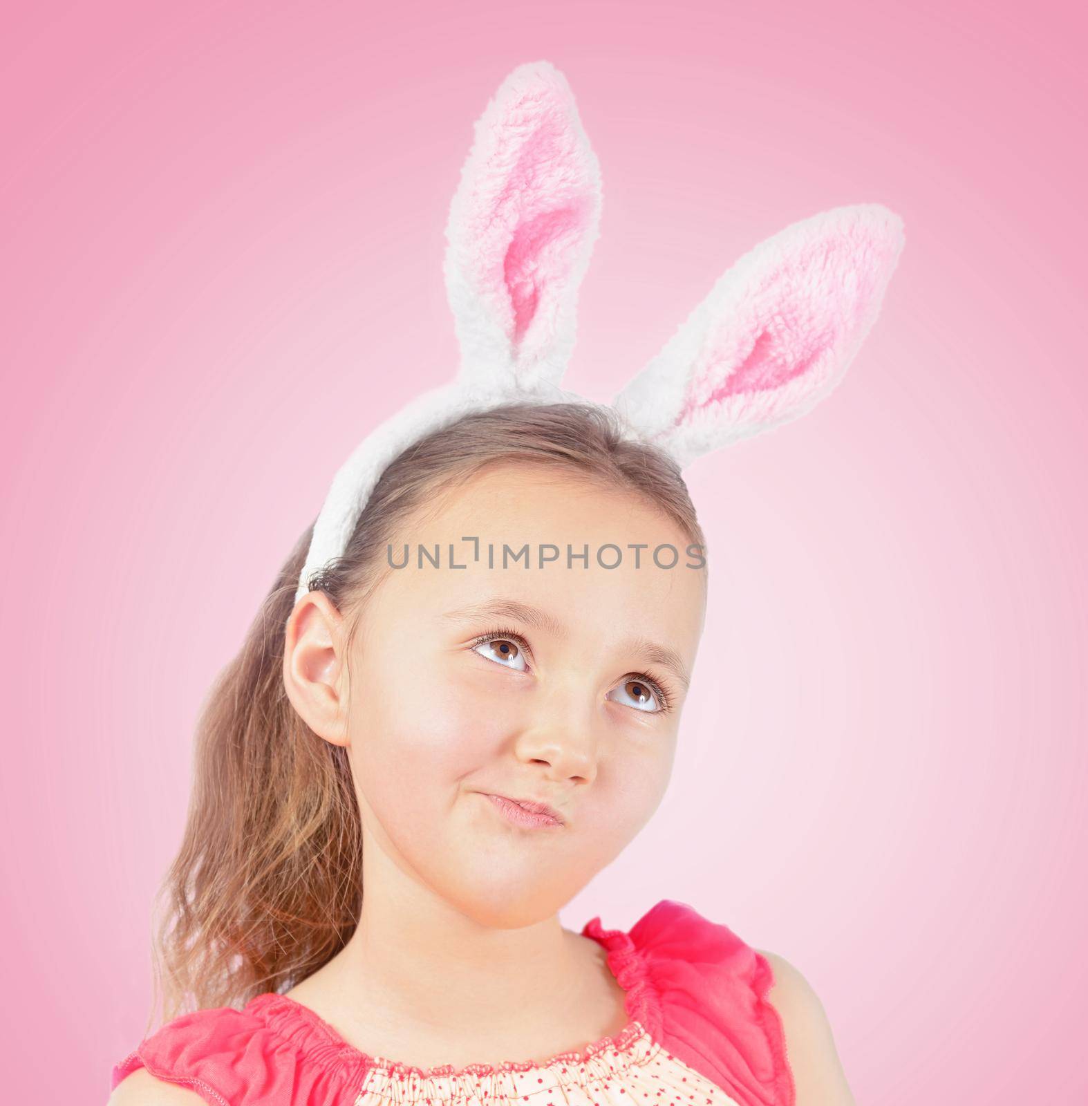 Portrait of little pensive girl by alexAleksei