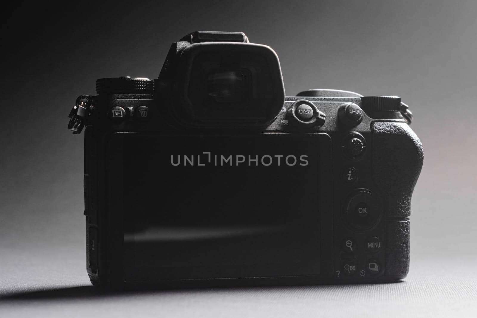 Close-up camera, back screen or display, viewfinder, new series of cameras. by Niko_Cingaryuk