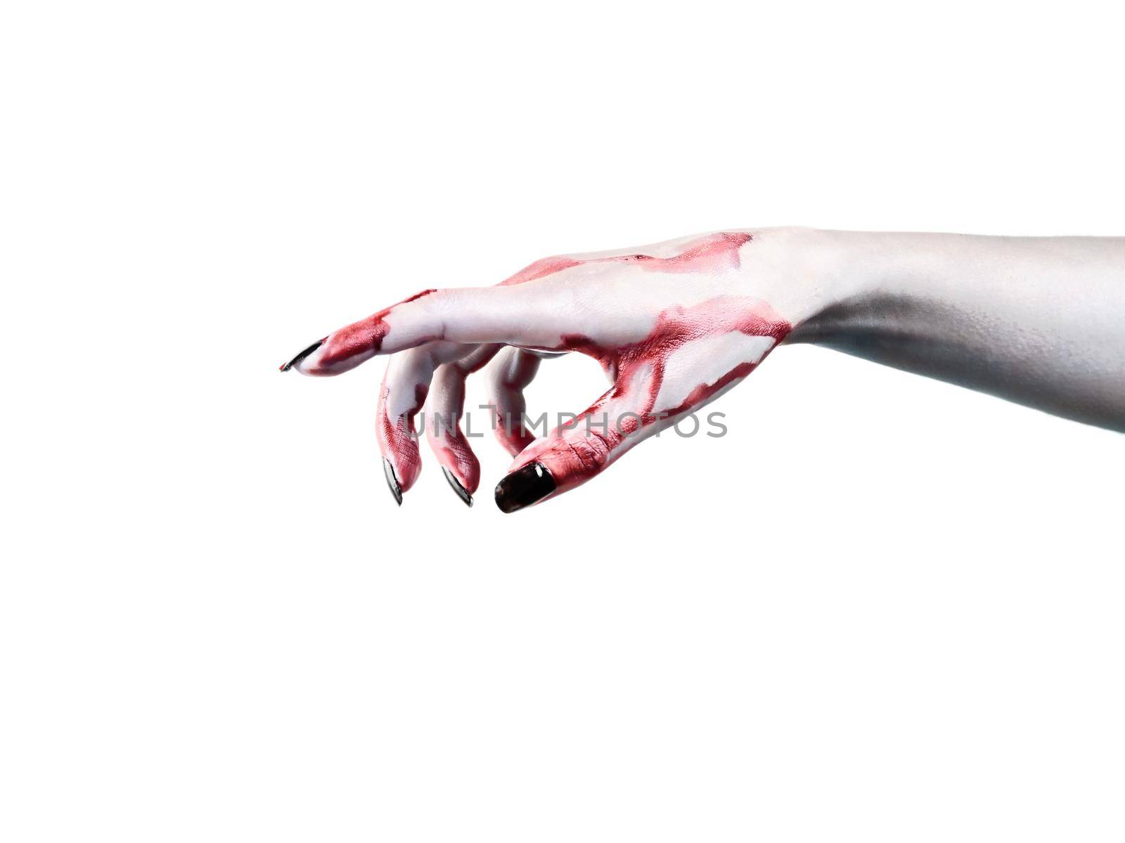 Blood on the dead man's hand