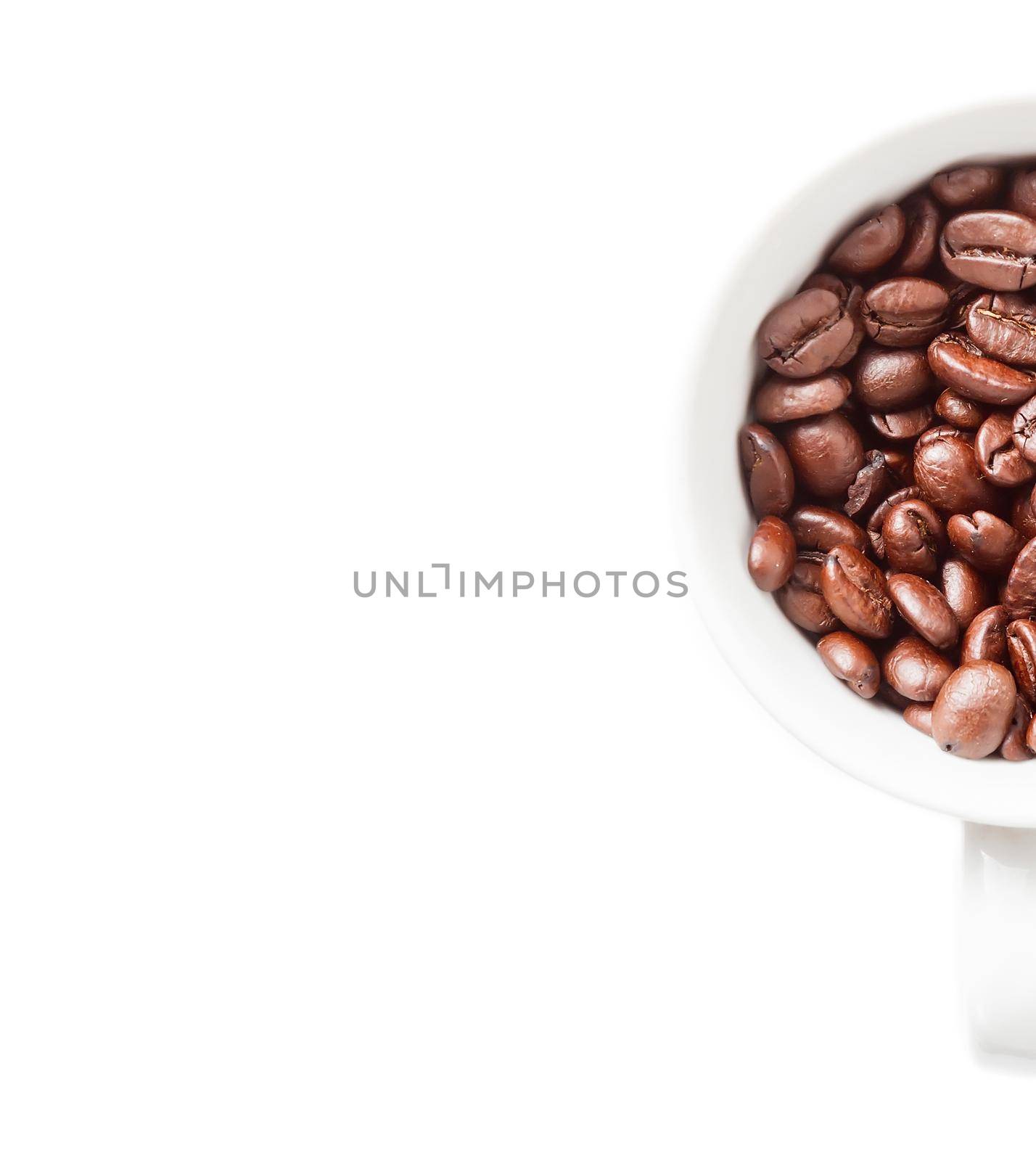 Coffee beans in a cup by alexAleksei