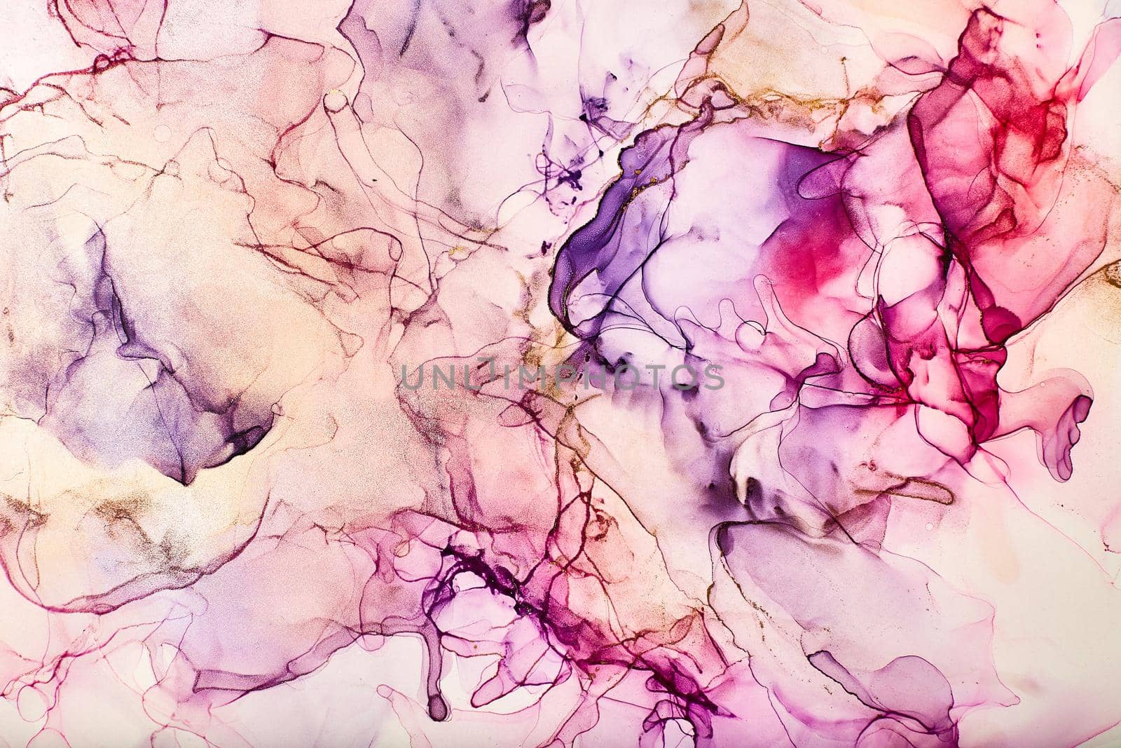 Abstract multicolored marble texture background. Design wrapping paper, wallpaper. Mixing acrylic paints. Modern fluid art. Alcohol Ink Pattern