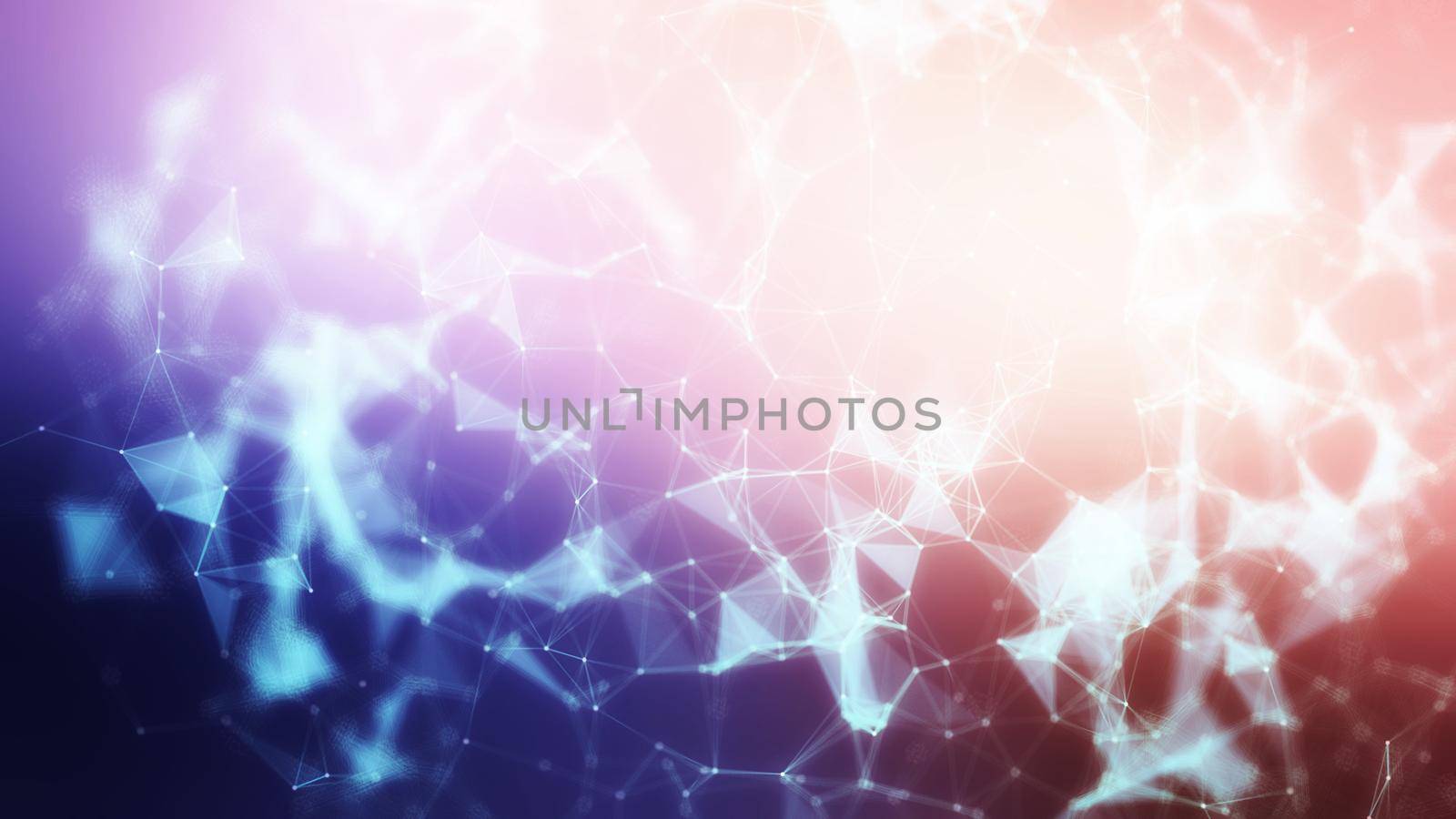 Futuristic polygonal background. Triangular. Wallpaper. Abstract polygonal space low poly dark background with connecting dots and lines. Connection structure.