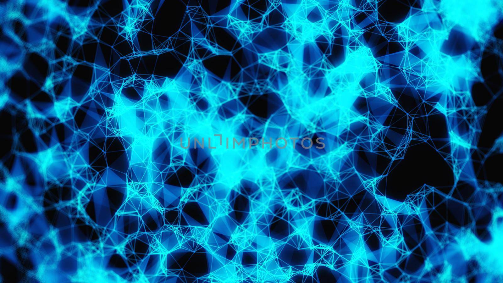 Connection structure. Big data visualization. Futuristic shape. Computer generated abstract background