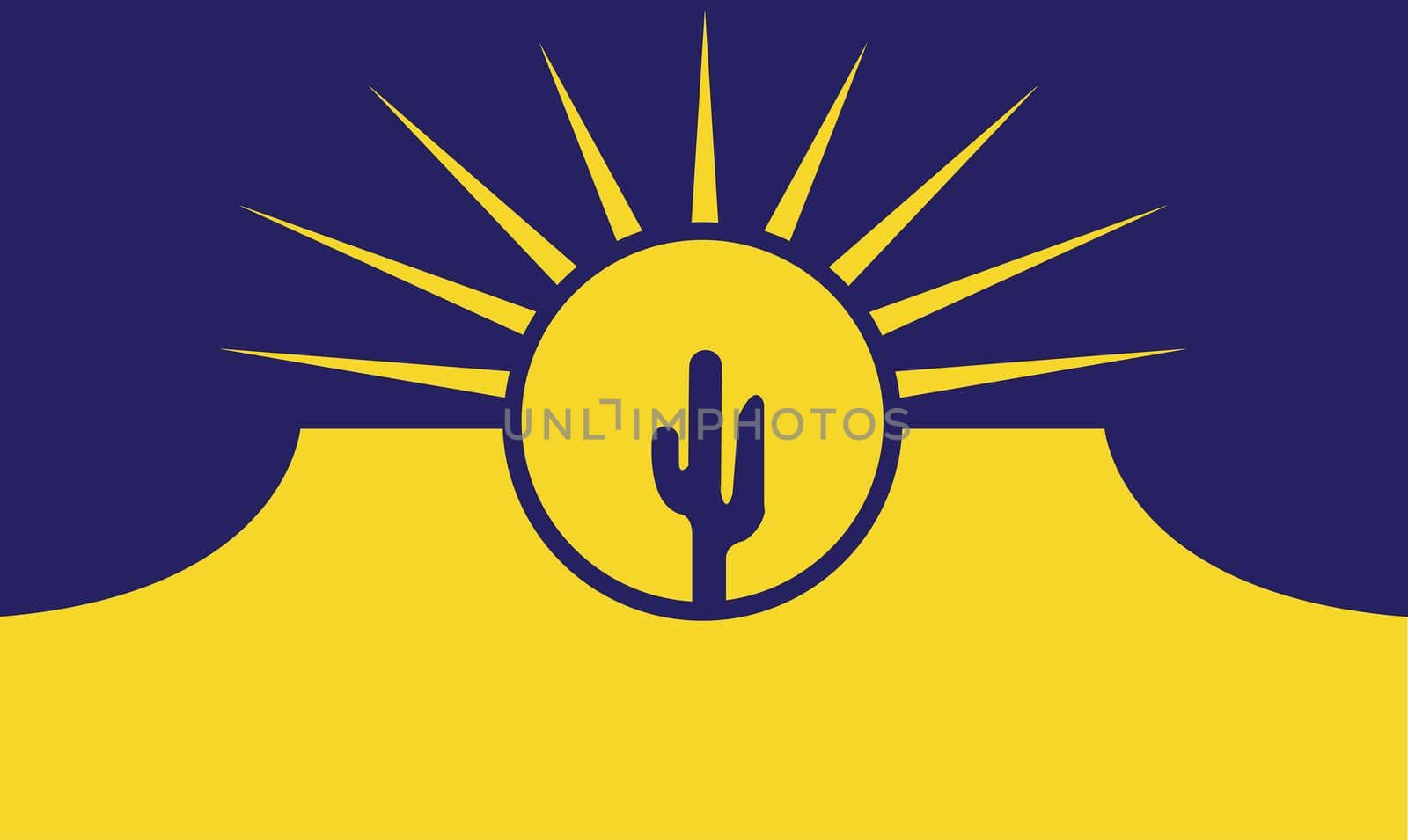 Mesa Arizona City Flag by Bigalbaloo