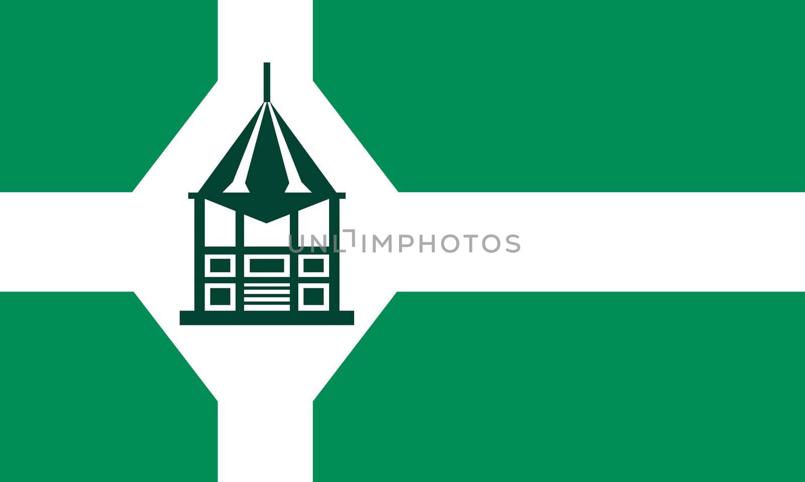 The traditional flag of New Milford City flag Connecticut