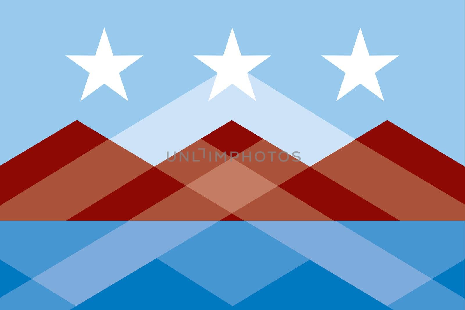 Peoria Illinois City Flag by Bigalbaloo