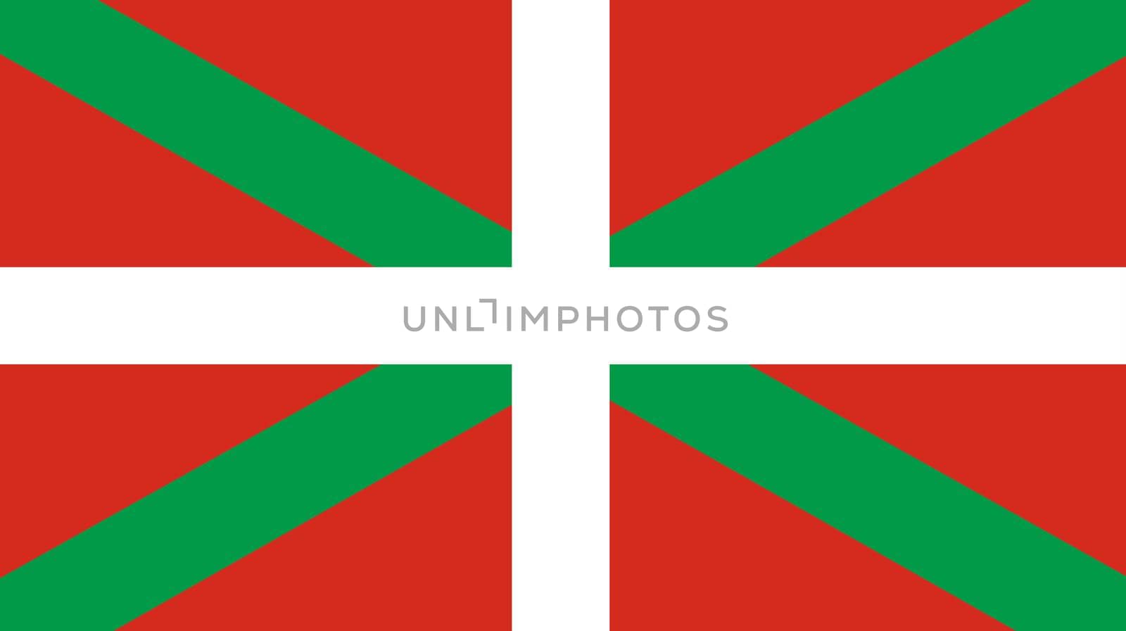 The flag of the Basque Country Spain Autonomous Community in Europe 