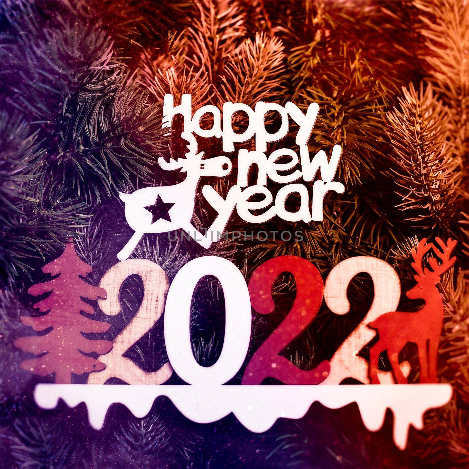 Merry Christmas and happy new year concept . Merry Christmas and Happy New Year 2022 by Maximusnd