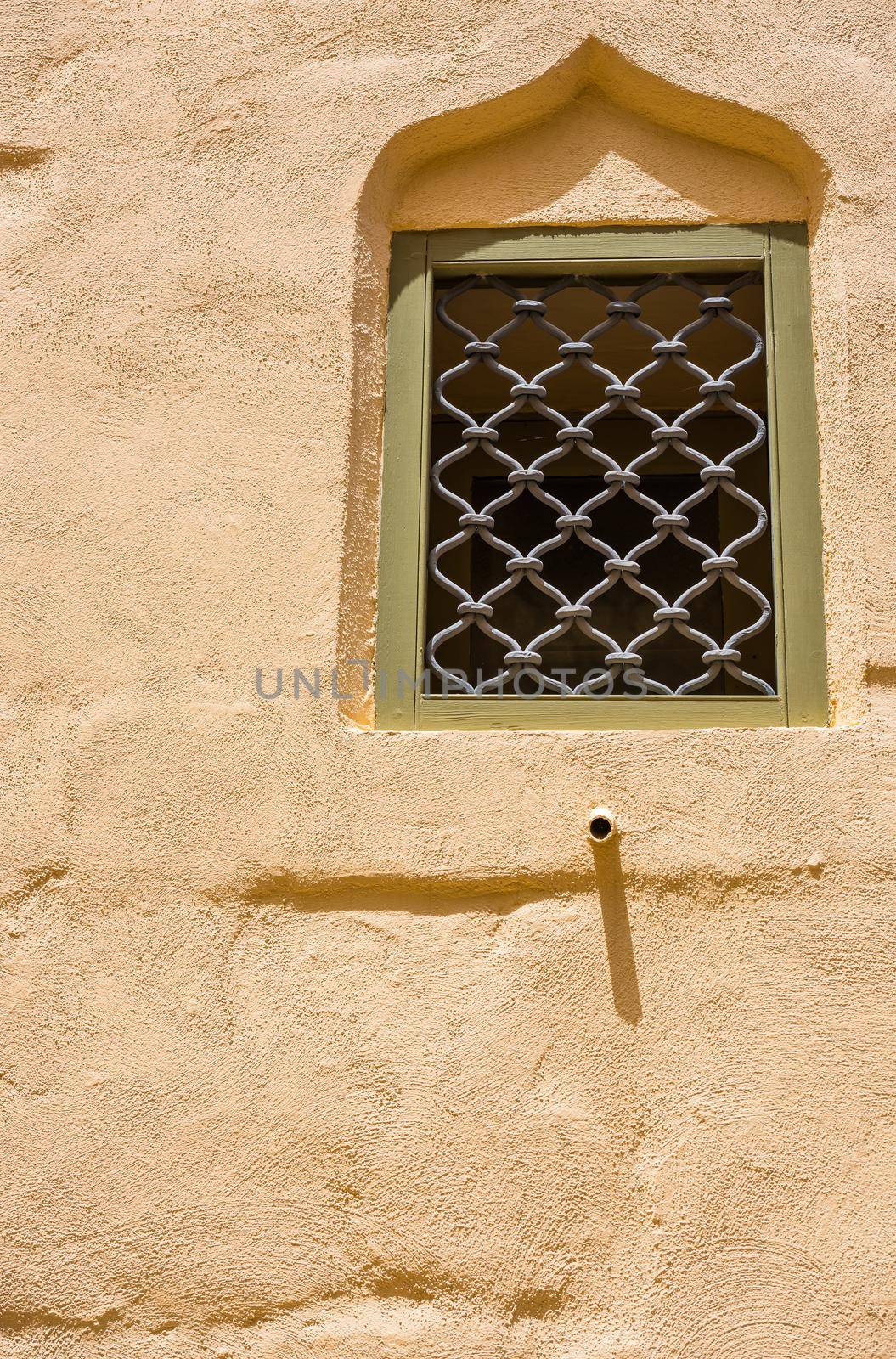 ancient traditional arch window in Maltese Mdina