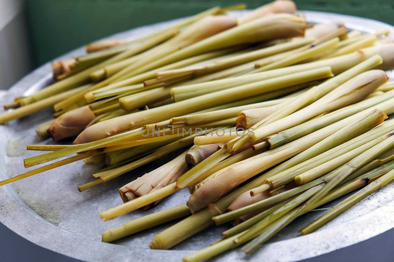 Lemon Grass, The process of making Lemon grass tea by the traditional Thai method.