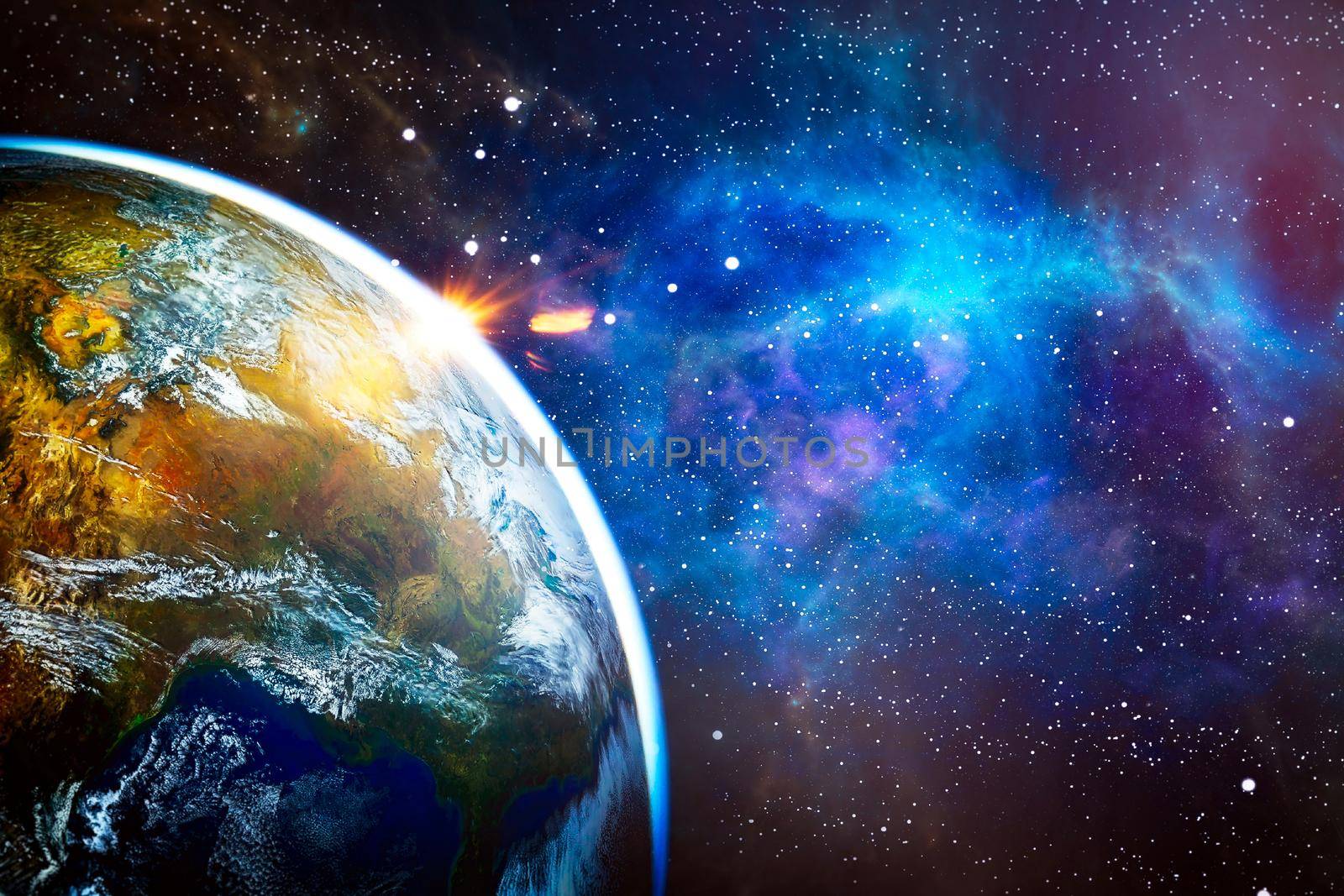 Science fiction fantasy in high resolution ideal for wallpaper. Elements of this image furnished by NASA by Maximusnd