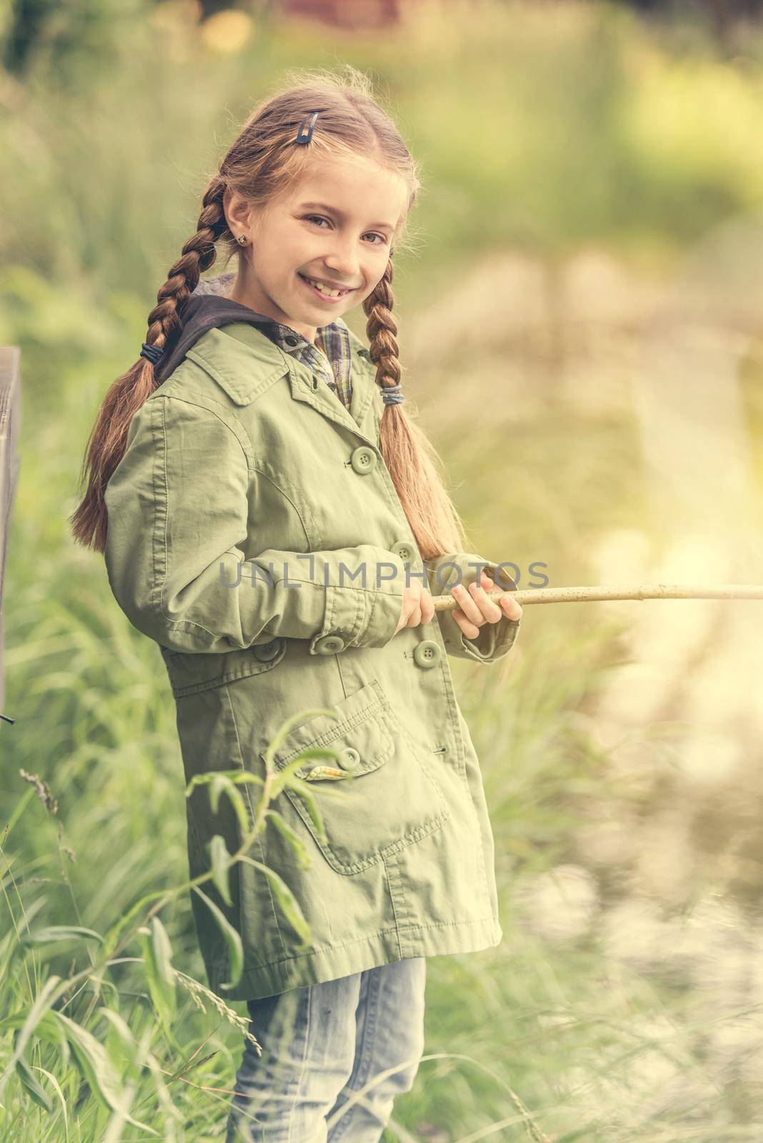 little fisher girl smiling by GekaSkr