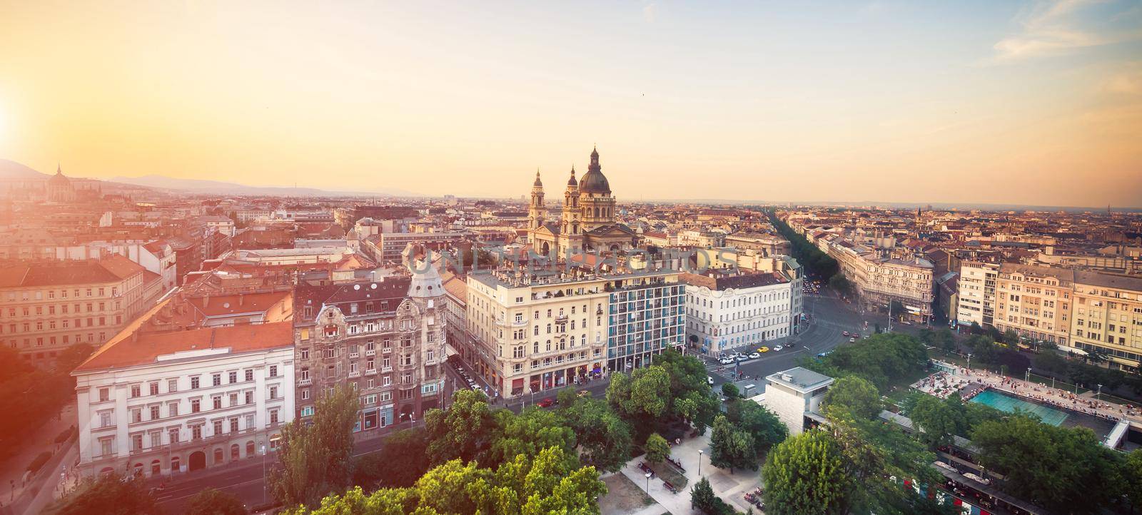 view on city park in Budapest by GekaSkr