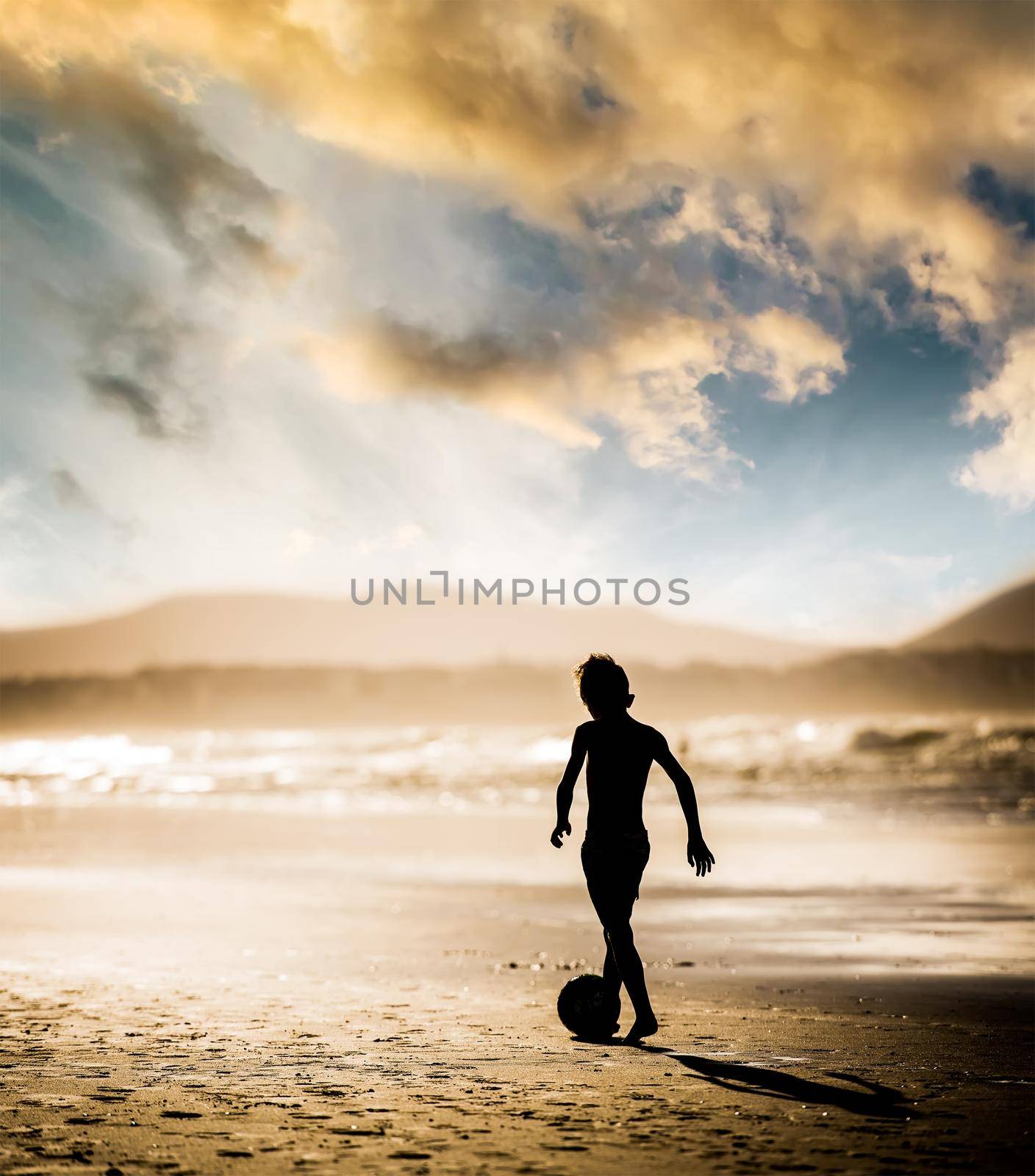 Boy on the beach by GekaSkr