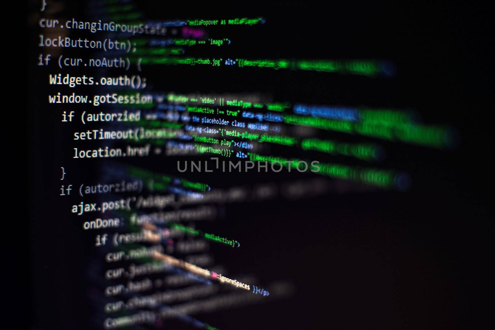 Project managers work new idea. WWW software development. Mobile app developer. Innovative startup project. Website programming code. IT business.
