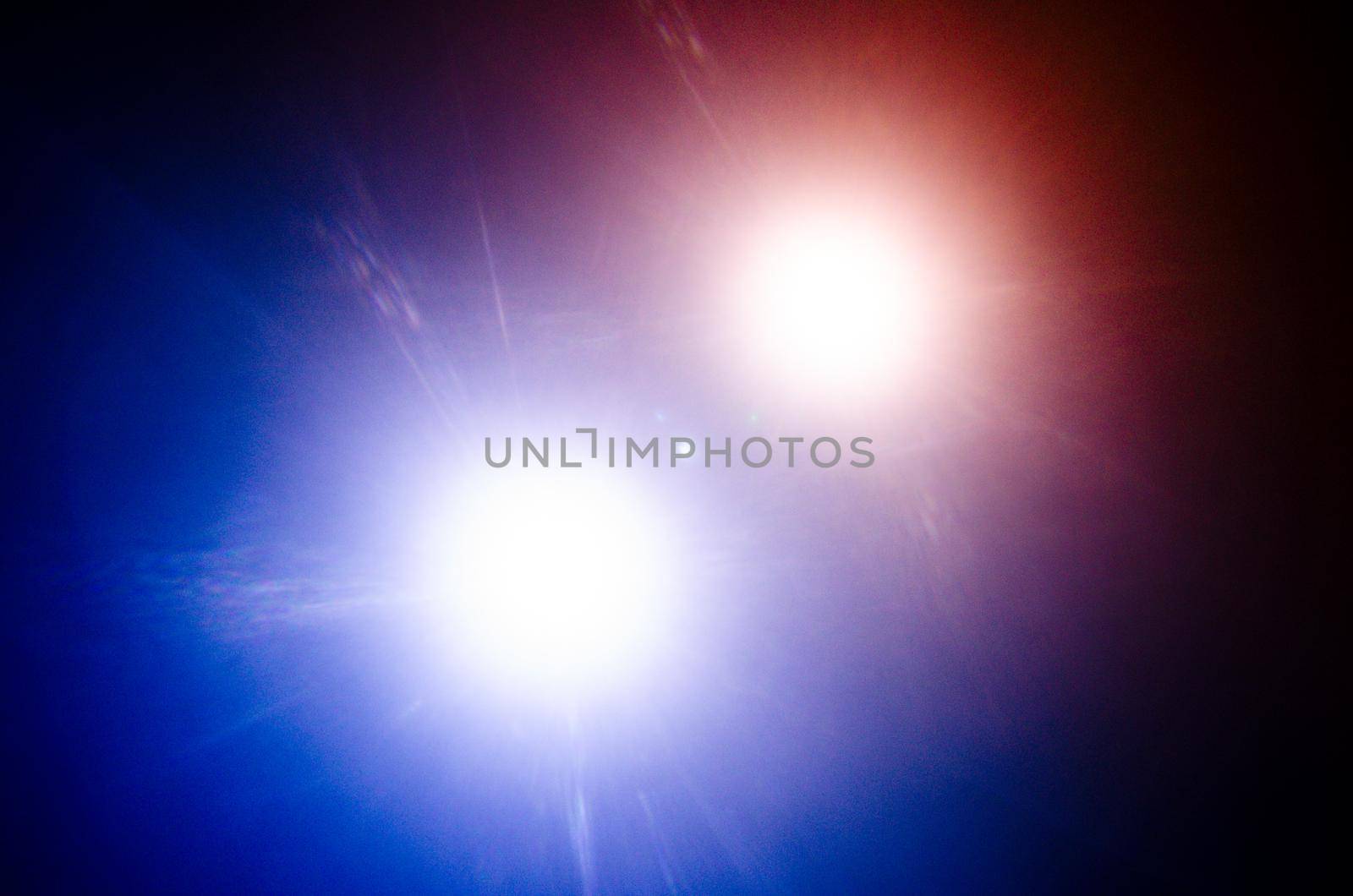 Abstract Natural Far double star on the black background - image