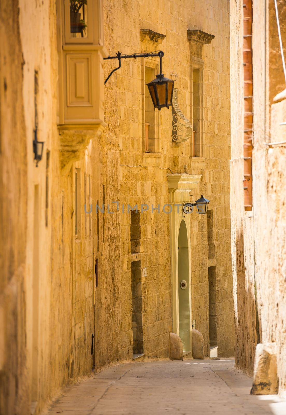 traditional street in Mdina by GekaSkr