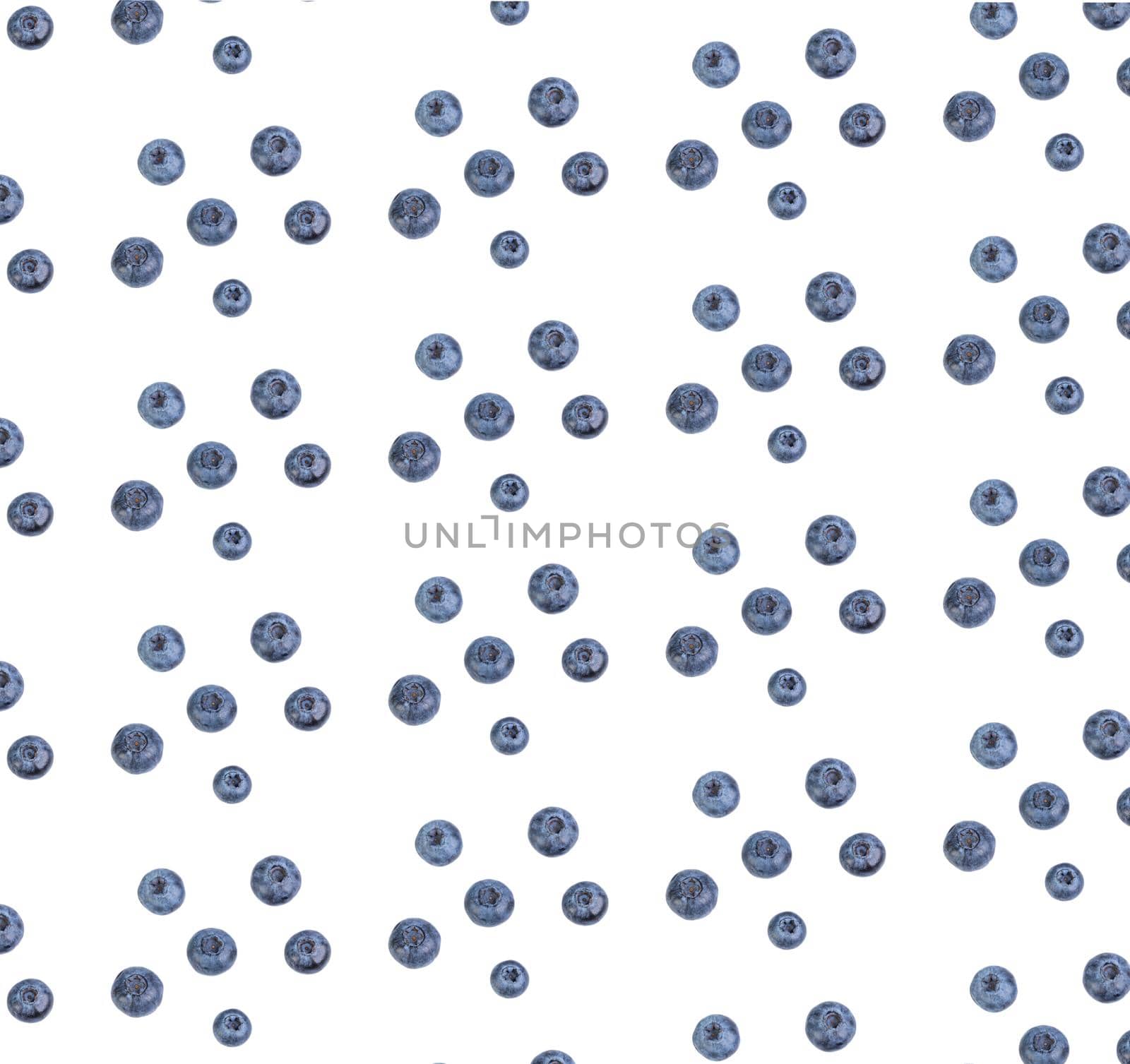 Freshly picked blueberries backgrond. Blueberry background. Blueberries on white background top view, flat lay pattern