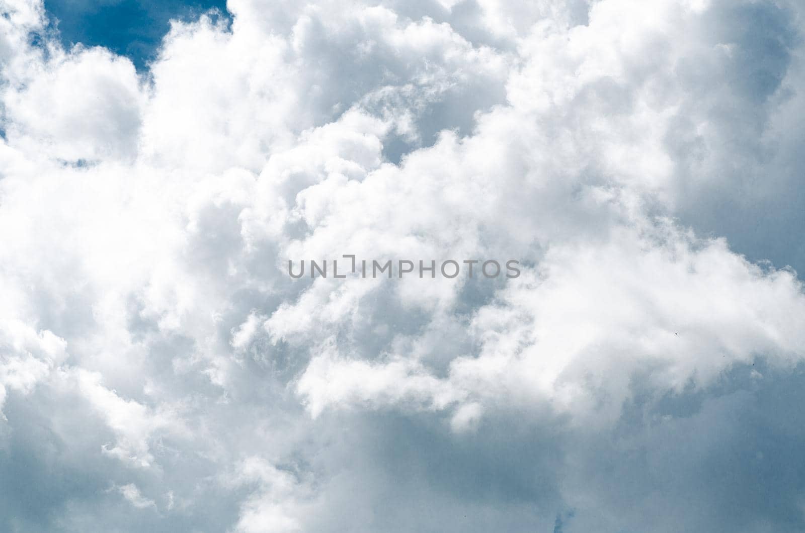 Incredibly wonderful lush cumulus clouds against a blue sky - Image