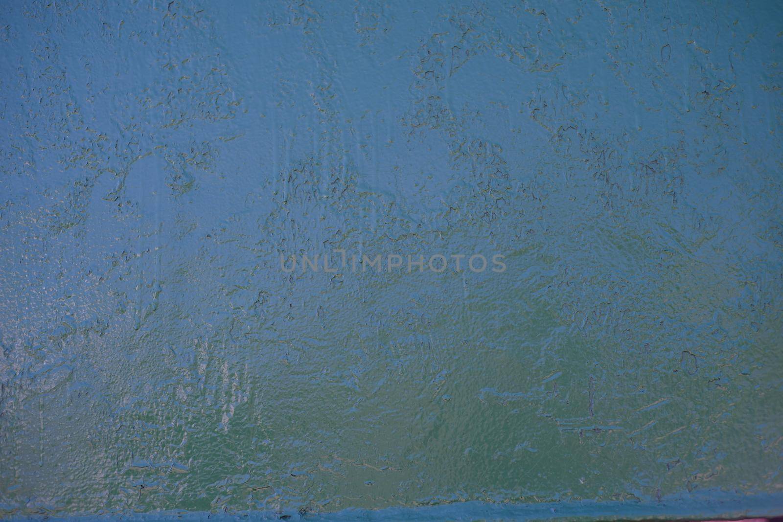 Texture of blue vintage old paint on the wall - image