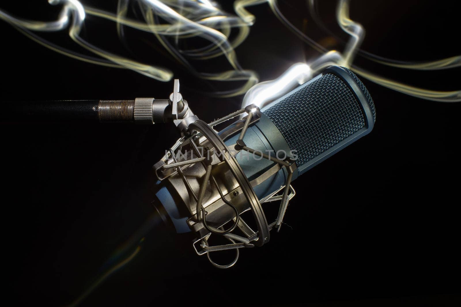 Professional Studio Microphone. light brush