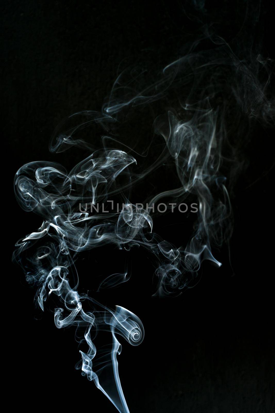 smoke cloud with black background. fog texture - image