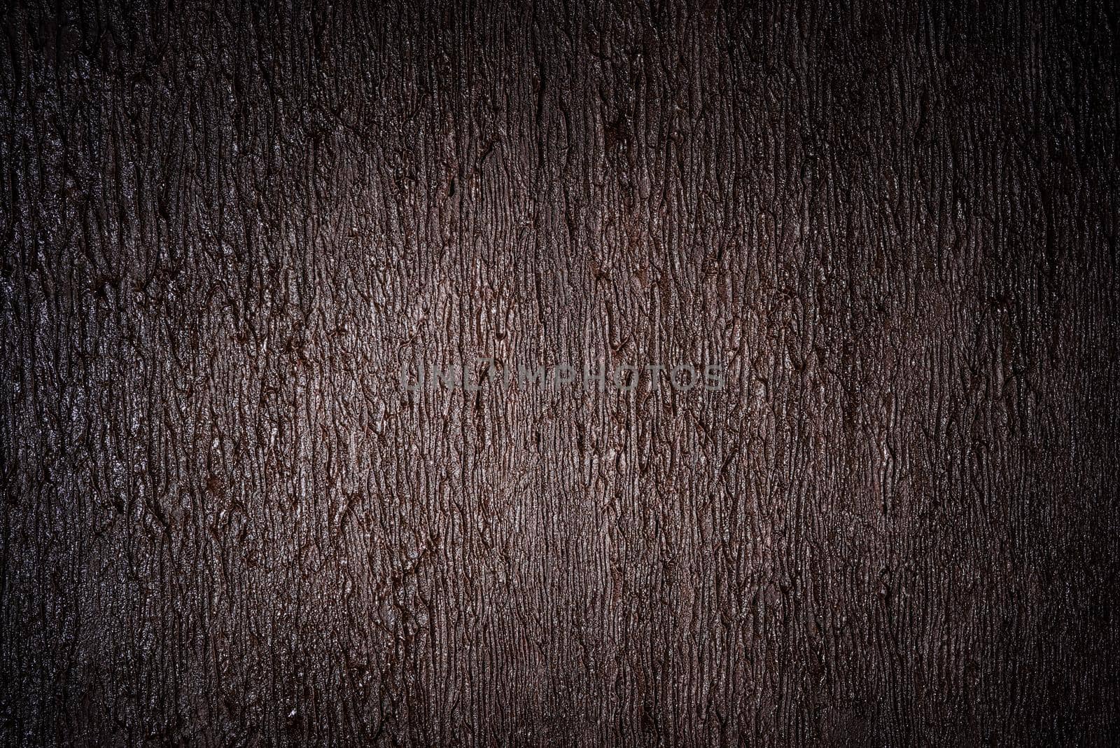 Wall with a decorative coating and an abstract pattern. Imitation of bark of a tree. Background, texture.