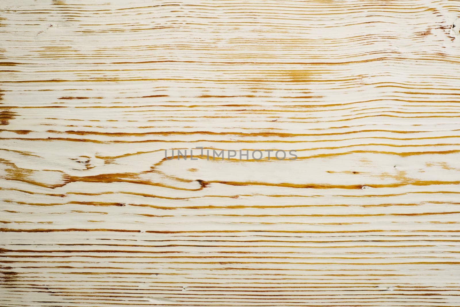 Top view on white brushed wooden texture. - image
