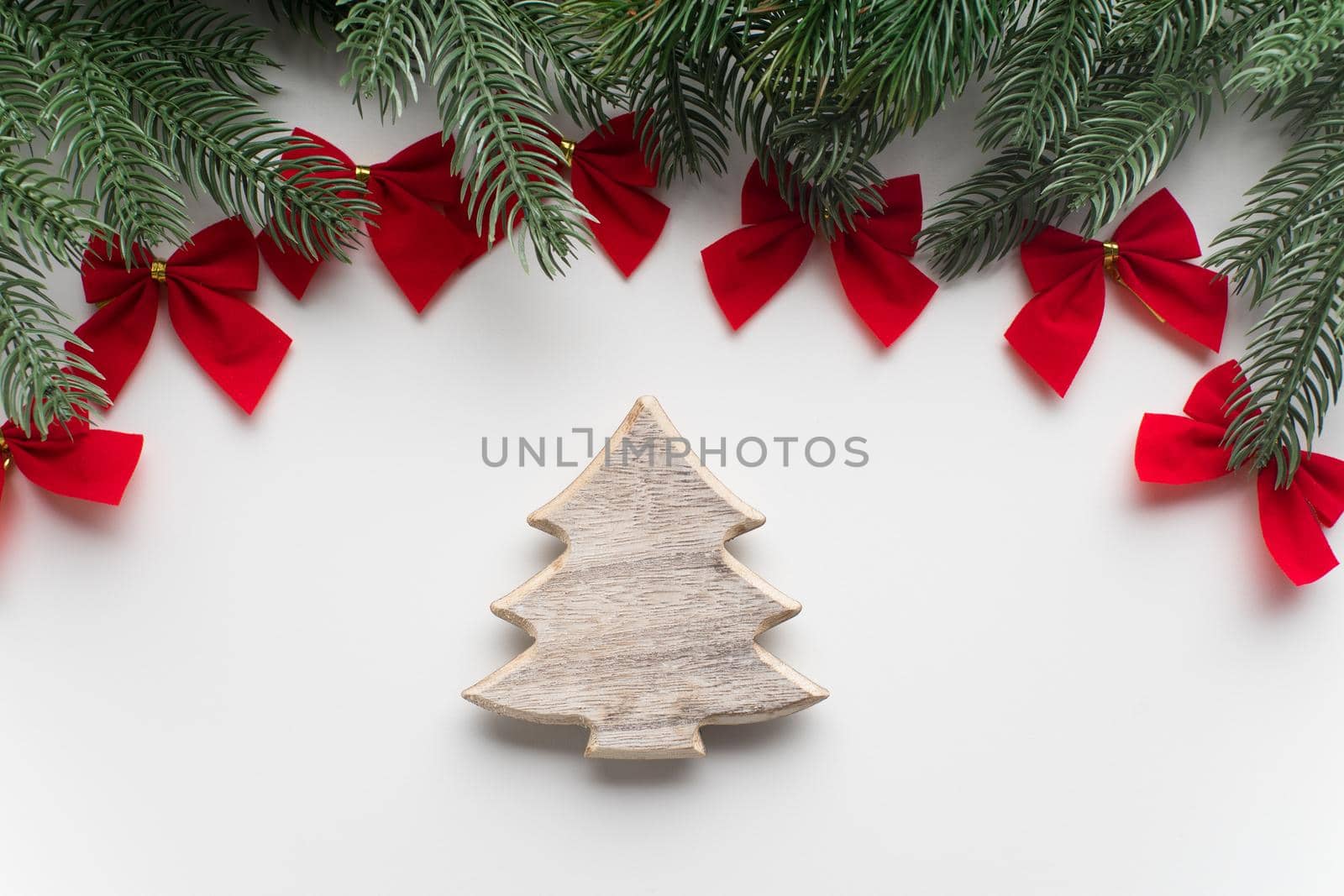 Christmas composition. Christmas gifts, Flat lay, top view.