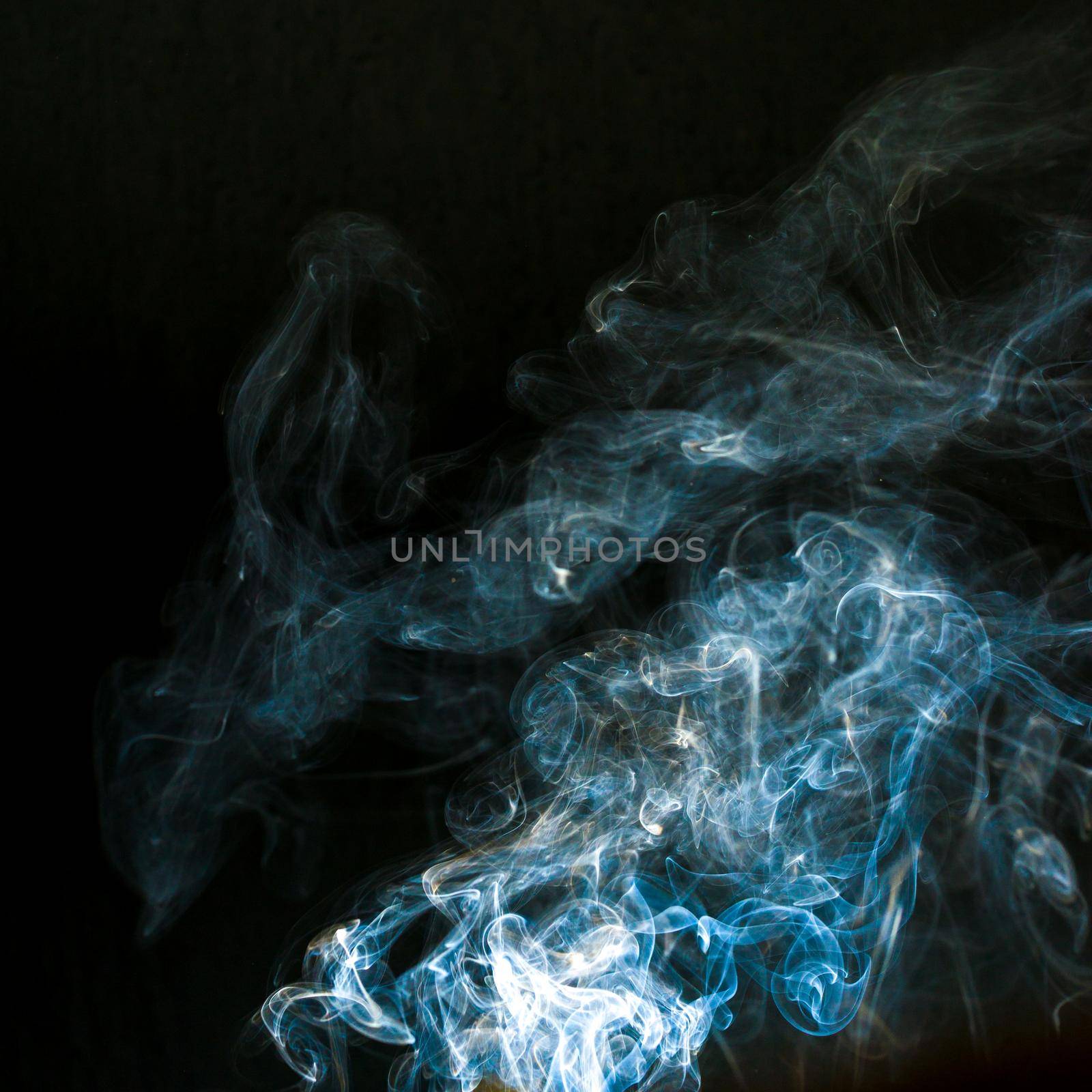 smoke cloud with black background. fog texture - image