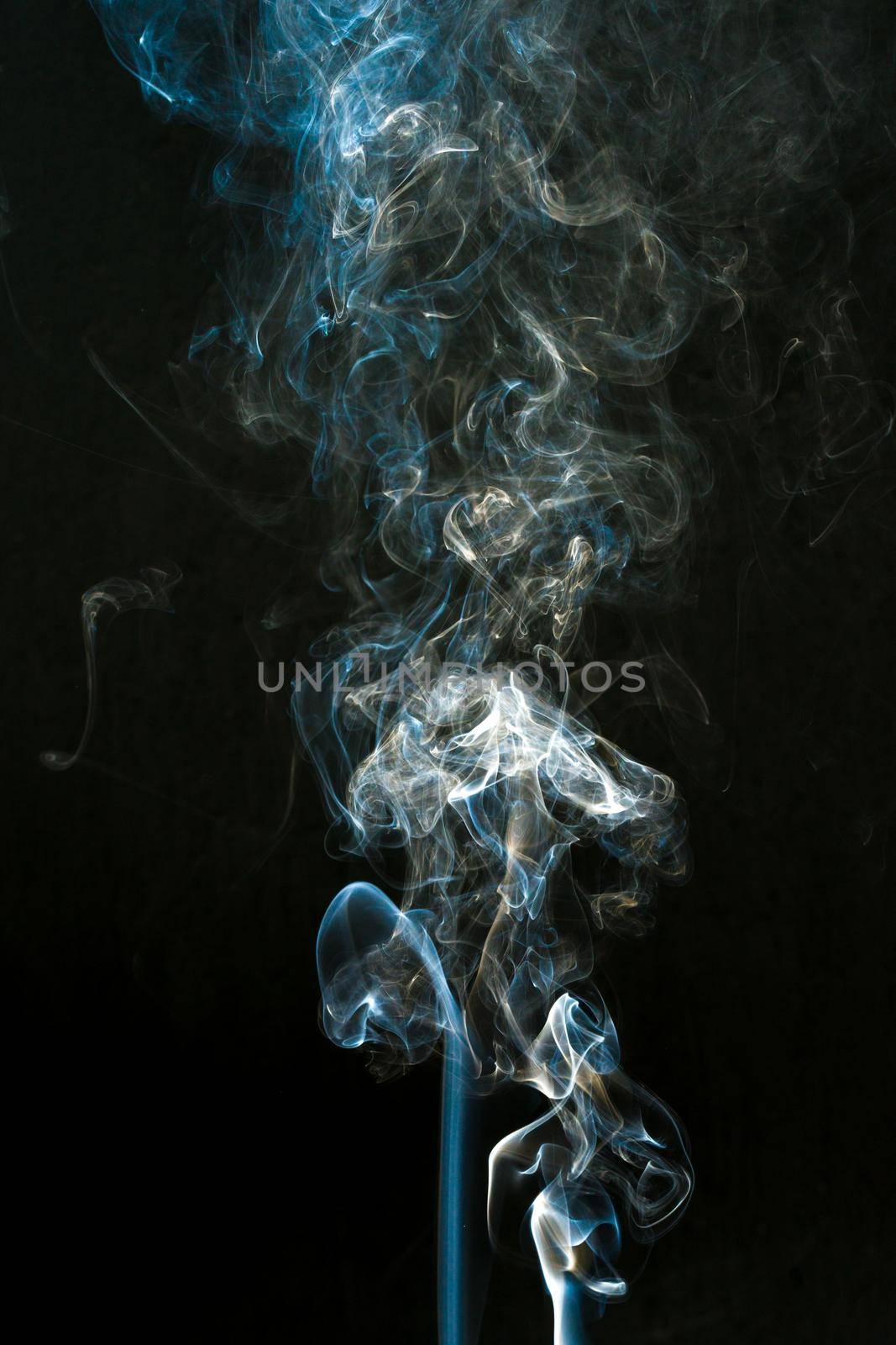 smoke cloud with black background. fog texture - image