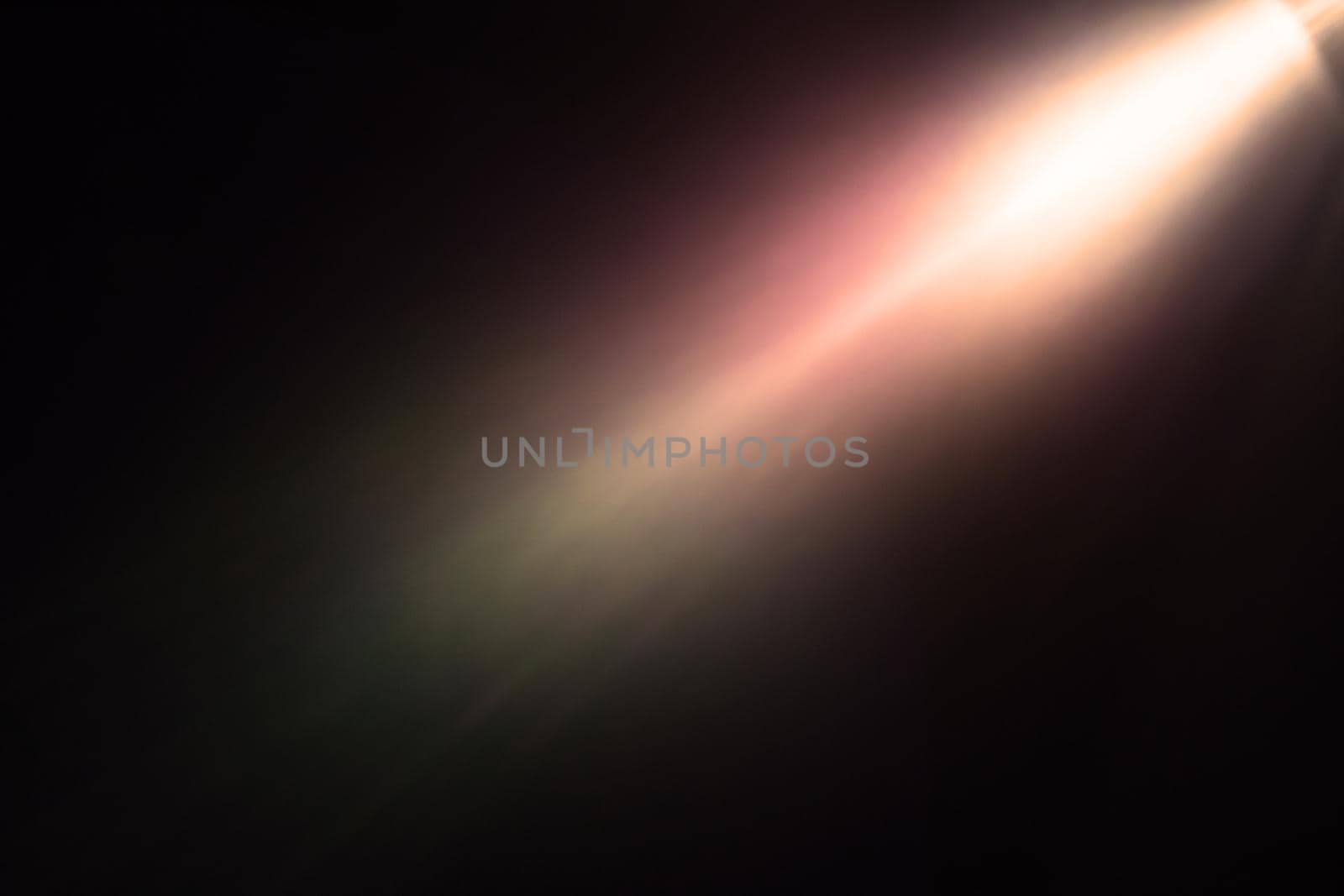 Abstract Natural Sun flare on the black - image