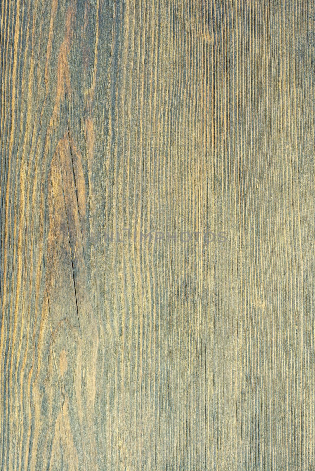 Top view on patinated brushed wooden texture. - Image