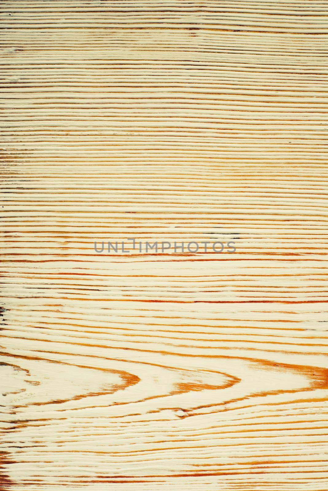 Top view on white brushed wooden texture. by zartarn