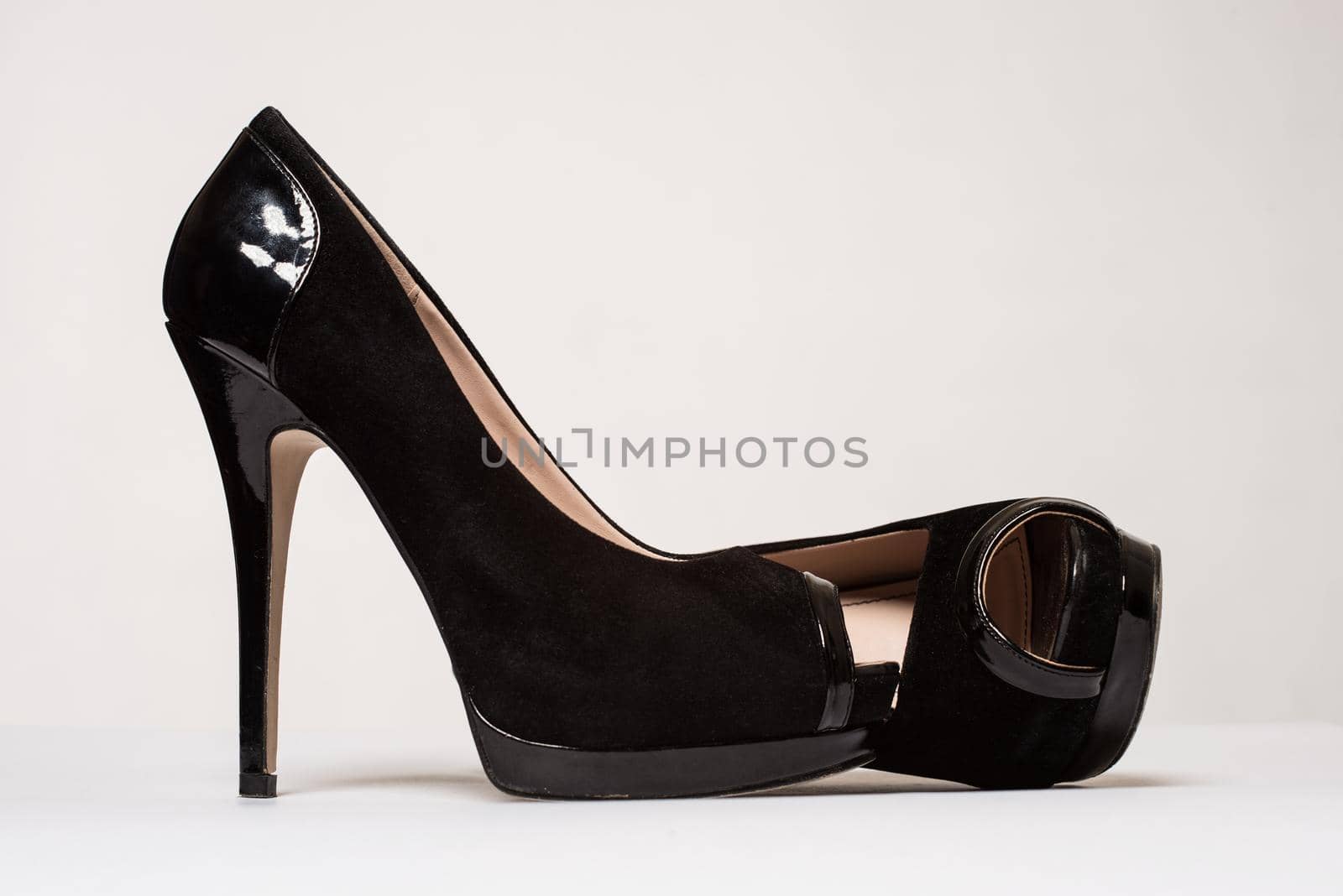 Nice woman shoes isolated on white