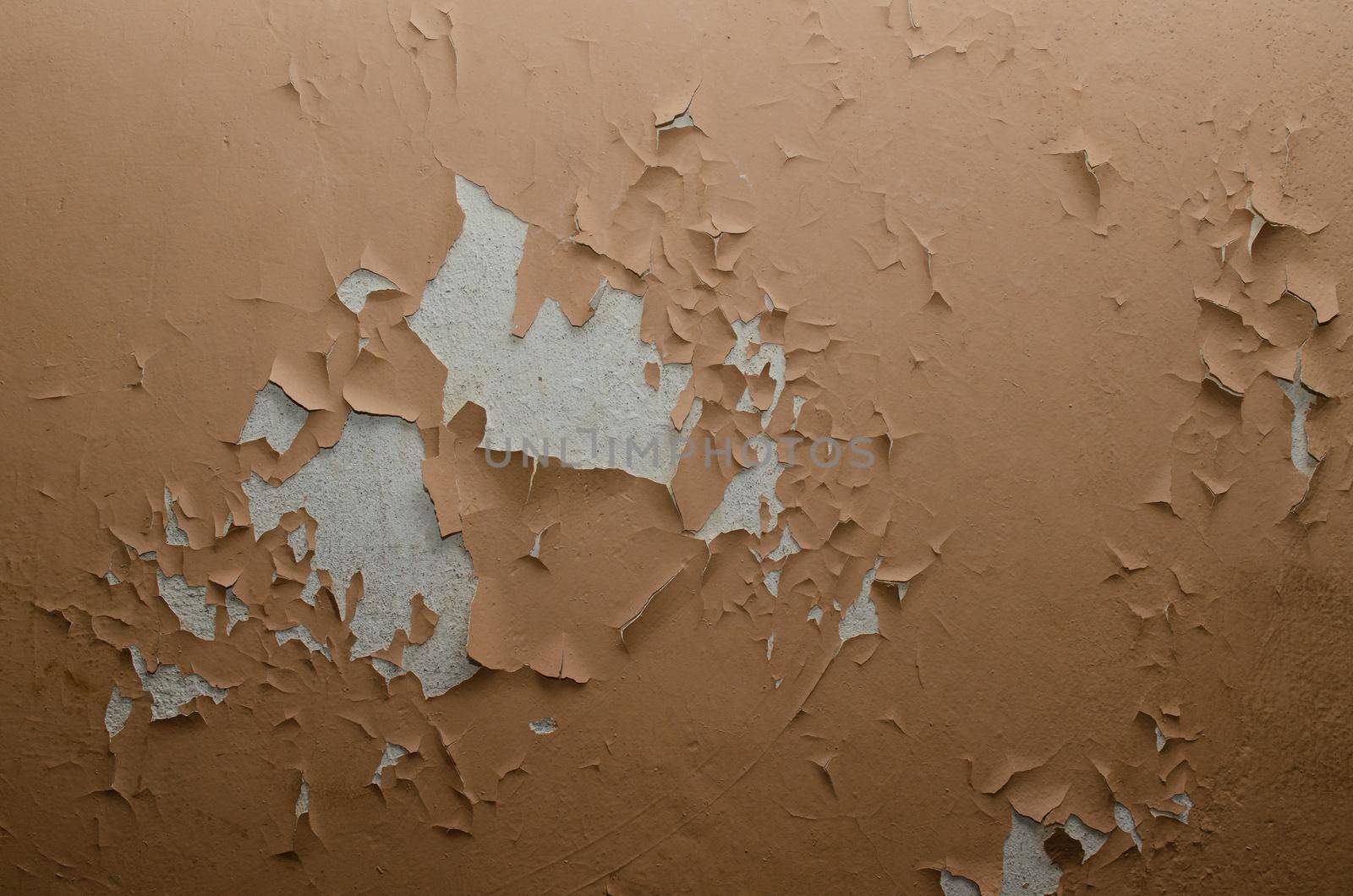 Big wet spots and cracks on the ceiling of the domestic house room after heavy rain and lot of water - Image