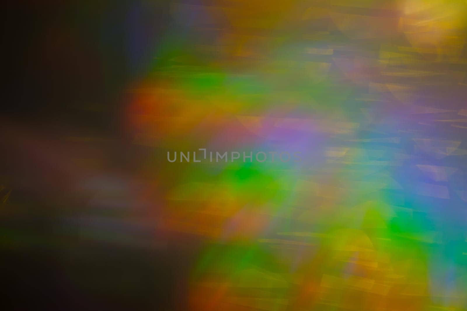 Multicolored rainbow large bokeh effect background - image