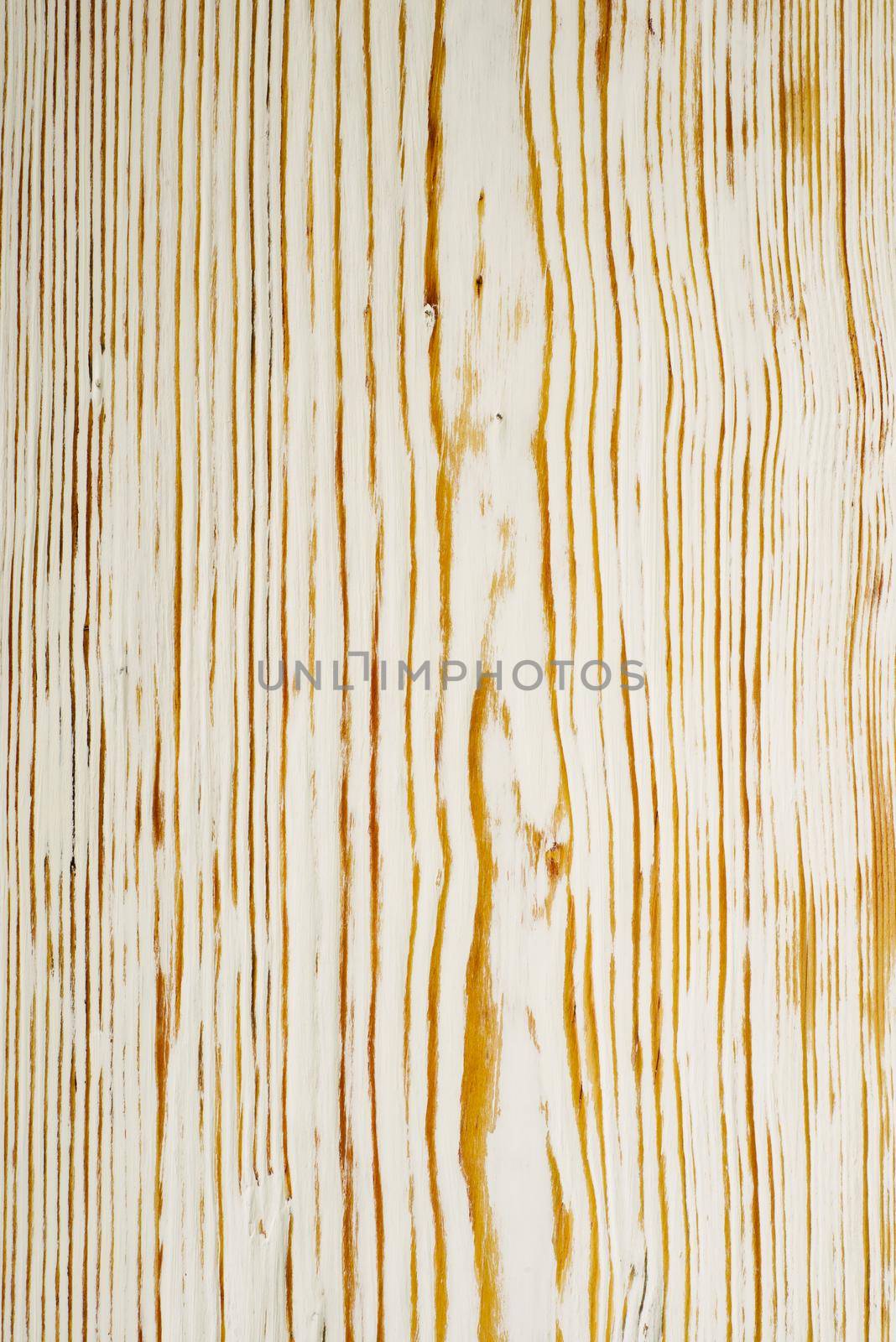 Top view on white brushed wooden texture. - image