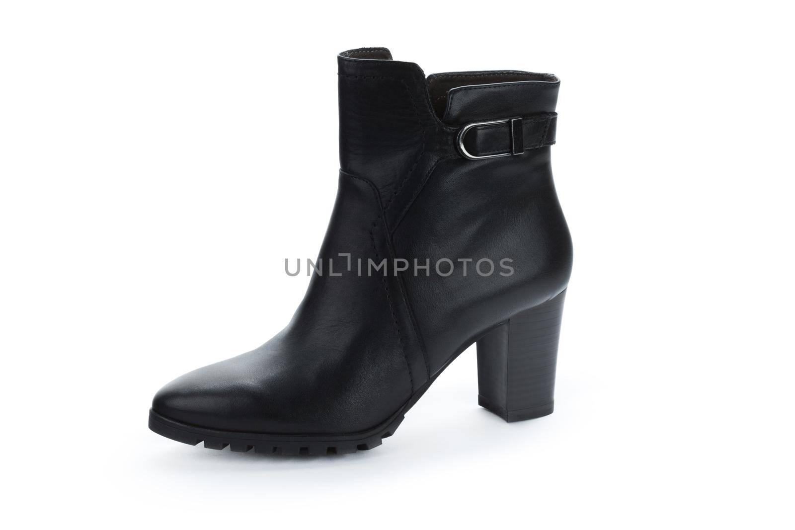 Woman ankle boots isolated on white background
