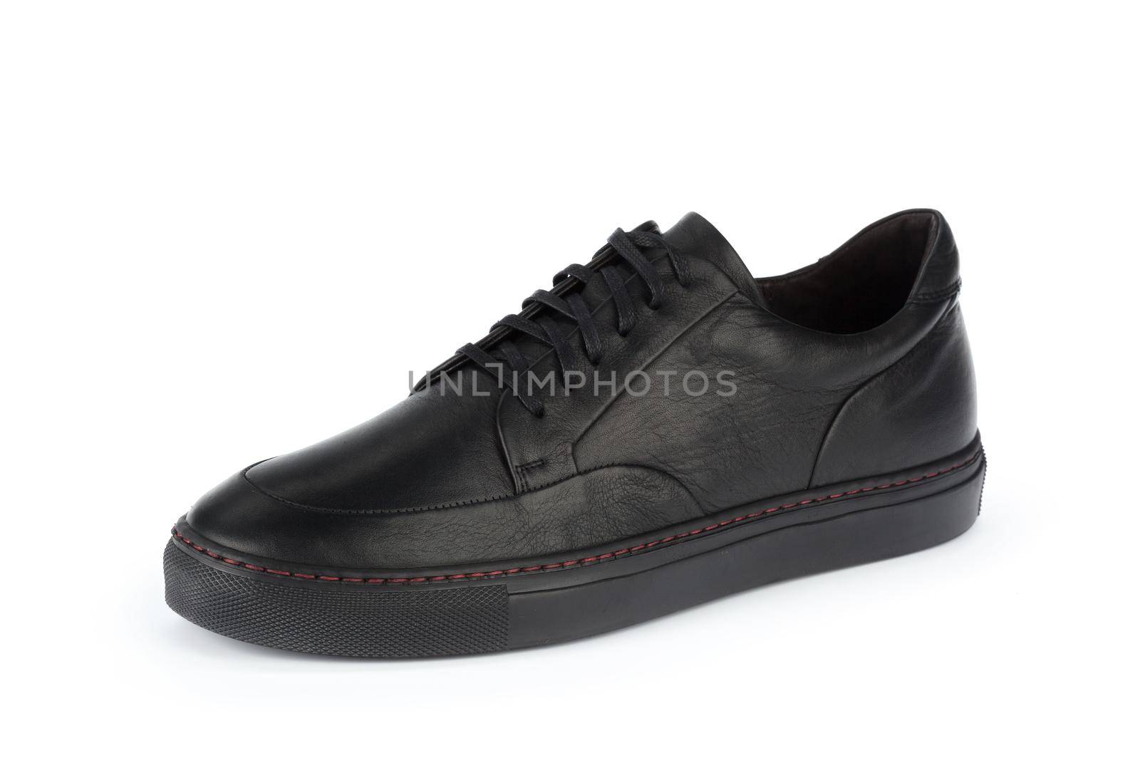 Male shoes ankle boots isolated on white background