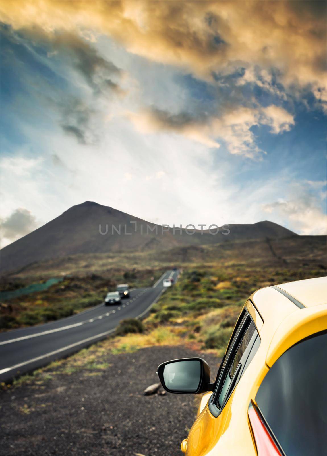 car and landscape by GekaSkr