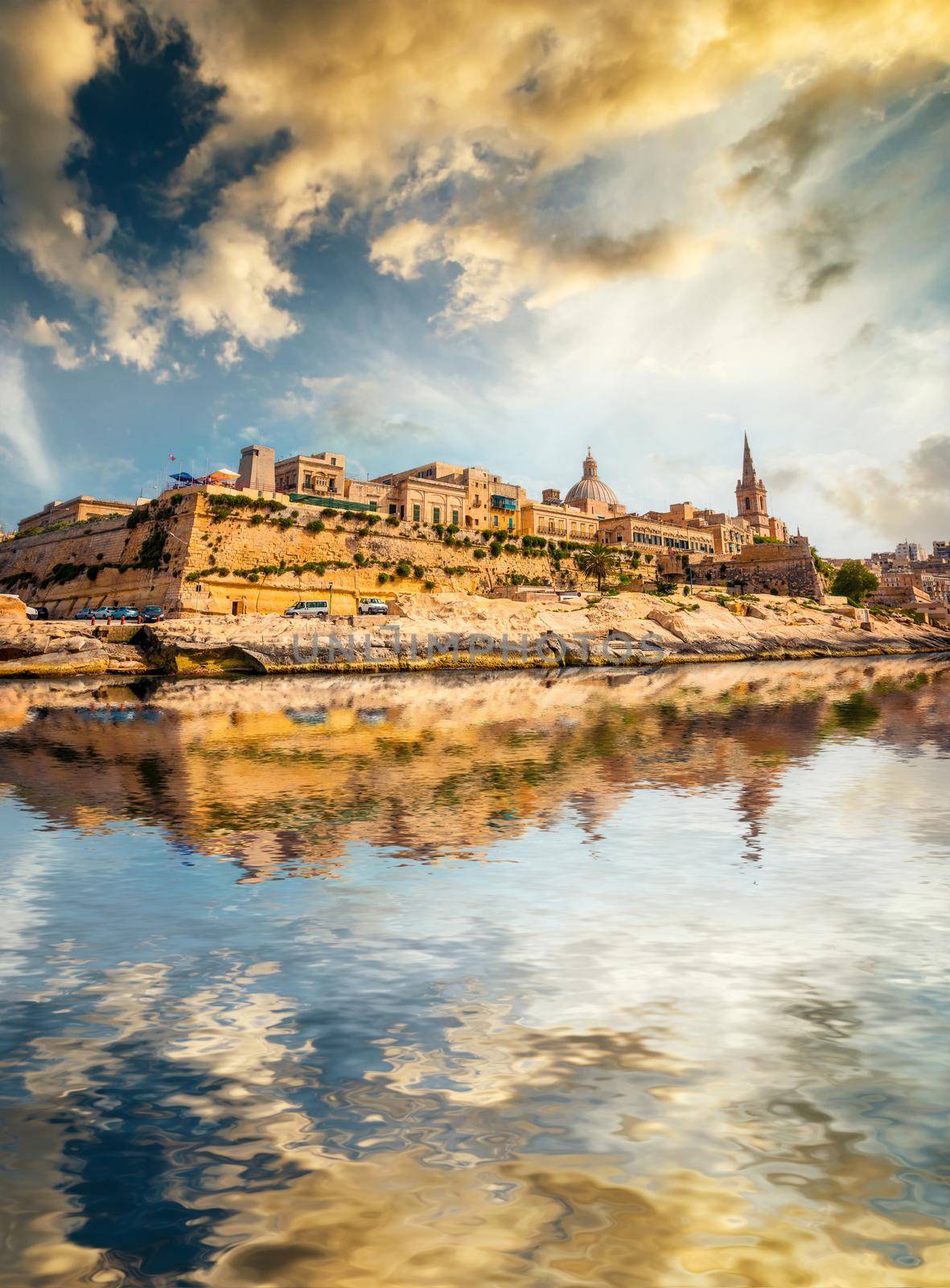 view on Valletta from the sea by GekaSkr